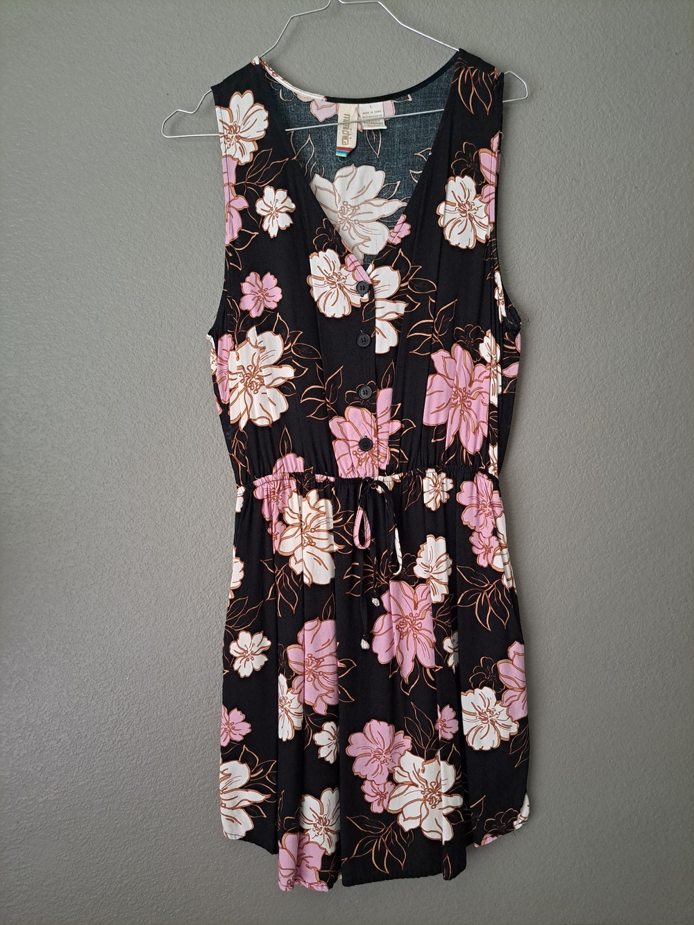 Mimi Chica Black Floral Dress